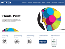 Tablet Screenshot of hitechprintsolutions.com